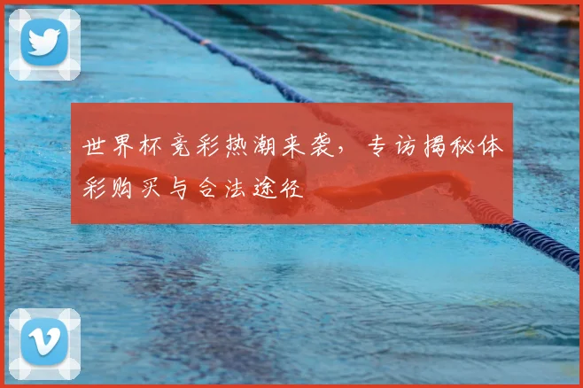 世界杯竞彩热潮来袭,专访揭秘体彩购买与合法途径